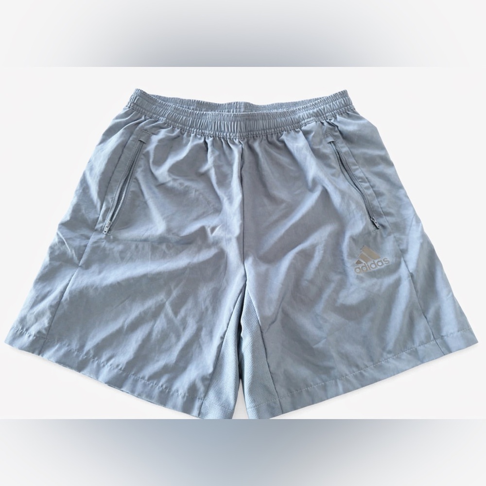 Adidas Men's Light Blue Athletic Shorts